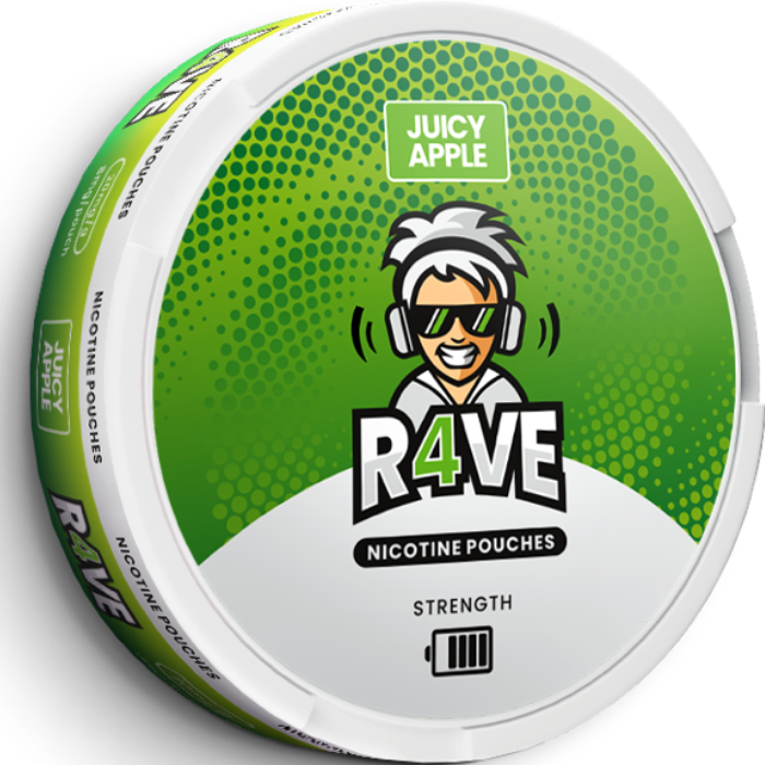 R4VE JUICY APPLE SLIM STRONG – SNUSGODS