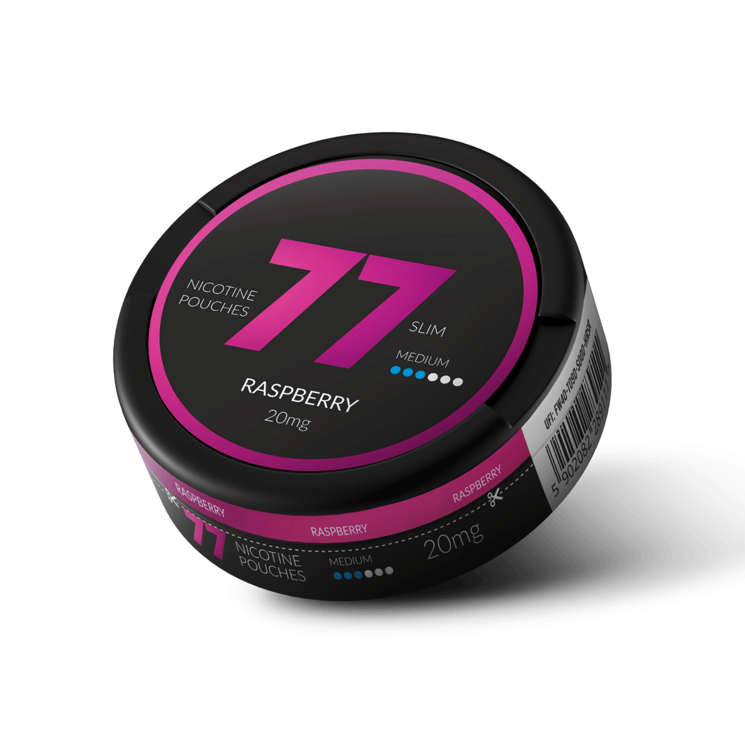 77 RASPBERRY SLIM MEDIUM – SNUSGODS